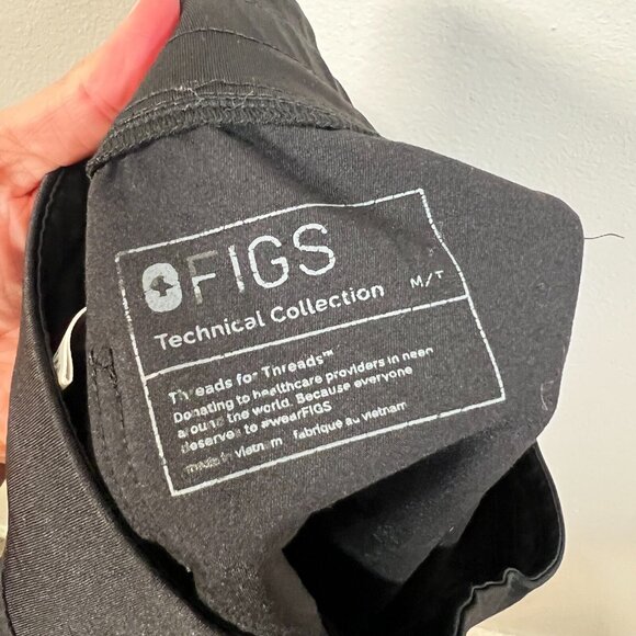 Figs Zamora Jogger Pants Womens Size Medium Tall Black Cargo Nurse Healthcare - Picture 11 of 13